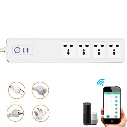 Versatile Smart Power Strip with USB Ports and Remote Control | Syndmart