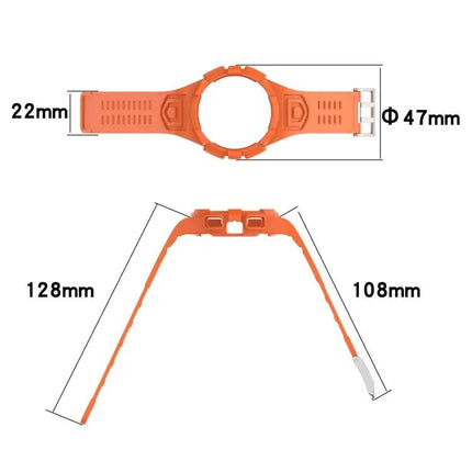 Silicone Integrated Watch Band Case For Galaxy Watch4 44mm