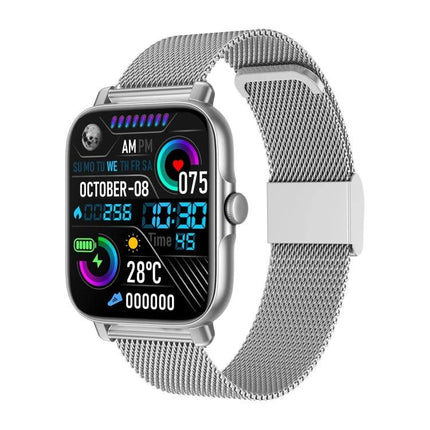 Daily Activity Tracker for Everyday Fitness and Routine Monitoring smart watch displaying steps, heart rate, SpO2, temperature and activity reminders