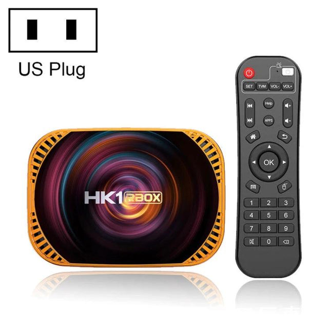 MECOOL HK1RBOX X4 4K Android TV Box for Streaming Media with remote, Amlogic S905X4, 4GB RAM, WiFi/LAN, USB playback (US plug)