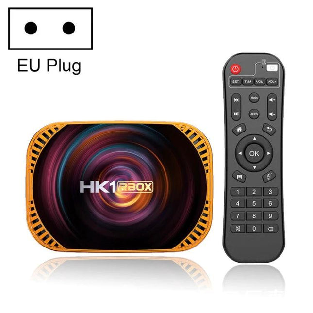 MECOOL HK1RBOX X4 4K Android TV Box for Streaming Media with remote, USB playback, WiFi/LAN and EU plug