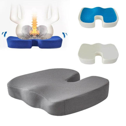 Soft U-Shaped Ergonomic Seat Cushion, Mesh Style For Everyday Comfort - breathable mesh U-shaped memory foam seat cushion for office, driving, gaming