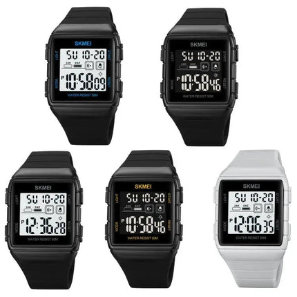 SKMEI Everyday Waterproof Watch with Silicone Strap