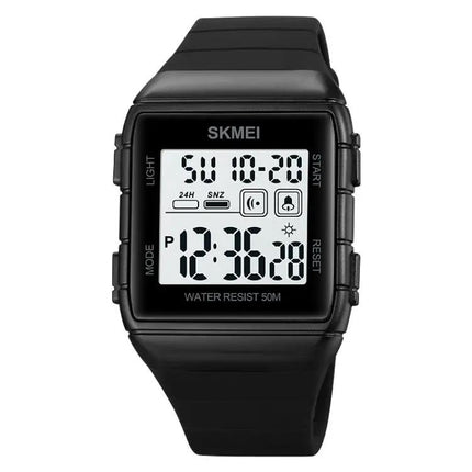SKMEI Everyday Waterproof Watch with Silicone Strap