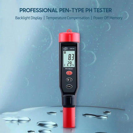 Benetech GM760 Digital pH and Temperature Meter for Solutions handheld pen-type pH and temp tester showing 8.3 pH and 29°C display