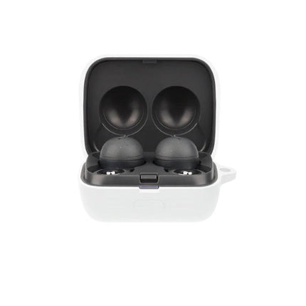 Silicone Protective Case for Sony LinkBuds During Daily Use - slim, shock‑absorbent silicone cover shown on open charging case