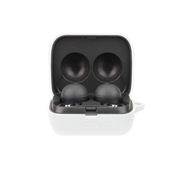Silicone Protective Case for Sony LinkBuds During Daily Use - slim, shock‑absorbent silicone cover shown on open charging case