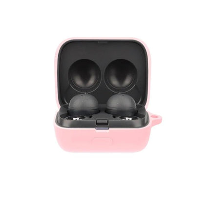 Silicone Protective Case for Sony LinkBuds During Daily Use - pink silicone cover protecting earbuds from scratches and dust