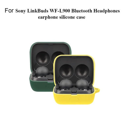 Silicone Protective Case for Sony LinkBuds During Daily Use - yellow and green silicone cases protecting earbuds, precise 1:1 fit