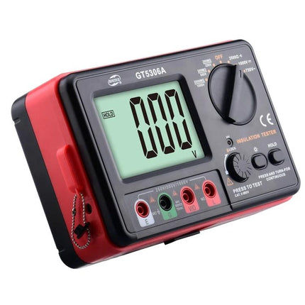 Benetech Insulation Resistance Tester for Electrical Diagnostics handheld insulation resistance tester with large LCD and test leads