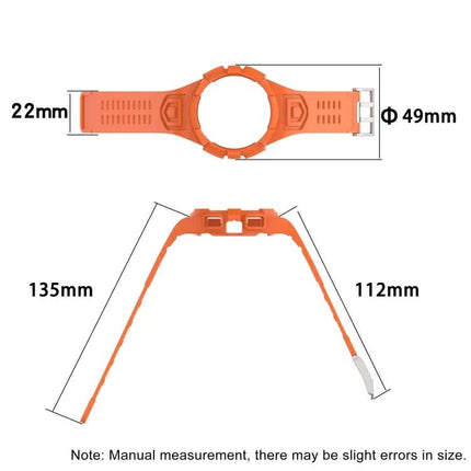 Silicone Watch Band For Samsung Galaxy Watch4 Classic 46mm