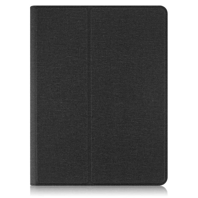 Universal Leather Case for 10-Inch Tablets with Flip Design and Pen Slot - black protective folio with pen slot and secure flip cover