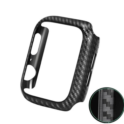 Carbon Fiber Case For Apple Watch 41mm 45mm Full Cover