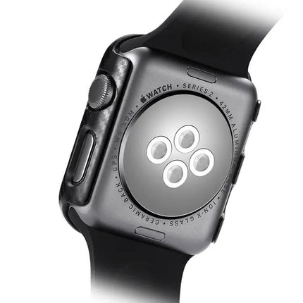 Carbon Fiber Case For Apple Watch 41mm 45mm Full Cover