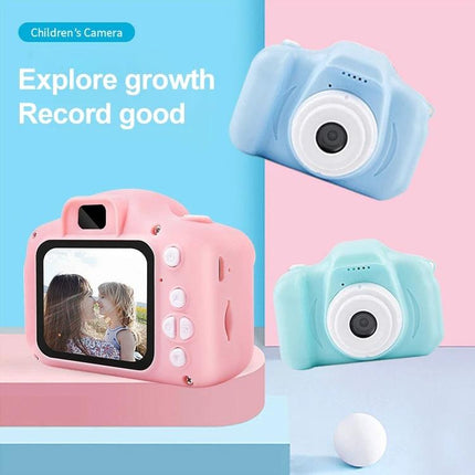 Children's Digital Camera for Kids' Photography and Games - pink and blue kid-friendly cameras with screen and buttons