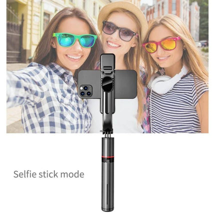 Extendable selfie stick for daily photos and videos on trips or at home - compact extendable selfie stick with built-in lights holding phone for group selfies