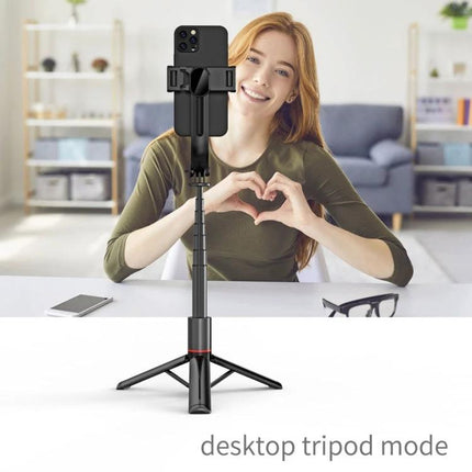 Selfie Stick Tripod for Everyday Photo Capture Moments - desktop tripod mode holding smartphone for hands-free group shots and steady selfies