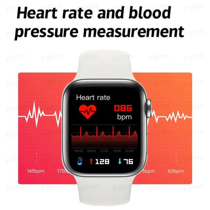 A Versatile Smart Watch for Everyday Activities and Connectivity - smartwatch showing heart rate and blood pressure monitoring on display