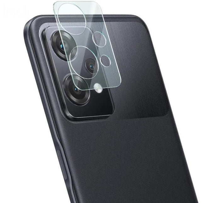 Imak Rear Camera Lens Protector Tempered Glass showing slim tempered glass shield over phone camera to protect lenses and maintain photo clarity