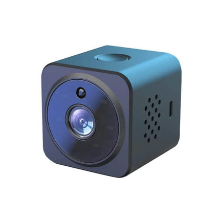 Wireless Home Security Camera with Infrared Night Vision compact cube camera for living room or entryway monitoring in low-light conditions