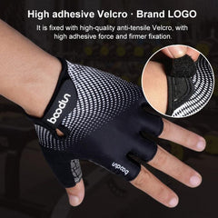 BOODUN 1096 Breathable Non-slip Fitness Gloves with Wear-resistant Silicone Grip