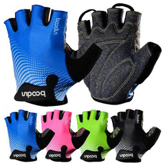 BOODUN 1096 Guantes de fitness antideslizantes y transpirables con agarre de silicona resistente al desgaste