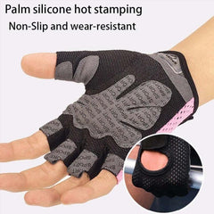 Breathable Thin Sports Gloves for Cycling - Non-slip Half-finger Design