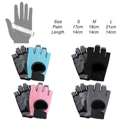 Breathable Thin Sports Gloves for Cycling - Non-slip Half-finger Design