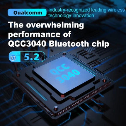 KZ Compact Wireless Headset For Commuting And Office Calls showing Qualcomm QCC3040 Bluetooth 5.2 chip performance
