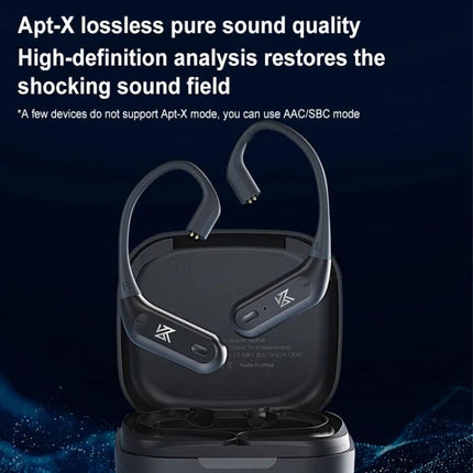 KZ Compact Wireless Headset For Commuting And Office Calls sleek Bluetooth 5.2 aptX AAC SBC low-latency design