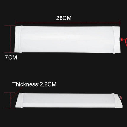 Truck Cabin LED Reading Light For Interior Use Two Install Options - 28cm x 7cm slim LED cabin light with stainless steel buckle and double-sided tape