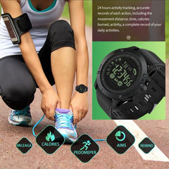 PR1-2 Reloj inteligente deportivo resistente al agua IP68 de 1,24 pulgadas, compatible con Bluetooth, monitor de sueño y recordatorio de llamadas