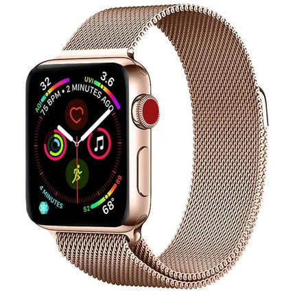 Milanese Stainless Steel Apple Watch Band Adjustable 38-45mm