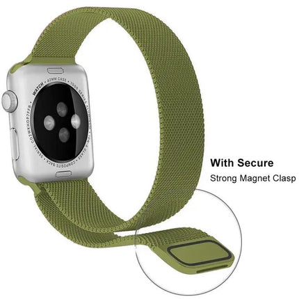 Milanese Stainless Steel Apple Watch Band Adjustable 38-45mm