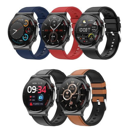 Smart Watch for Daily Health and Activity Monitoring - five color variants with full-touch display showing heart rate, steps, sleep and workout data