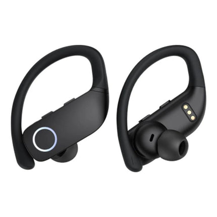 Sanag Wireless Sports Earbuds For Workouts And Commuting compact black Bluetooth 5.0 earbuds with secure ear hooks