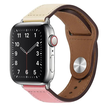 PU Leather Silver Buckle Band Apple Watch 38/40/41/42mm
