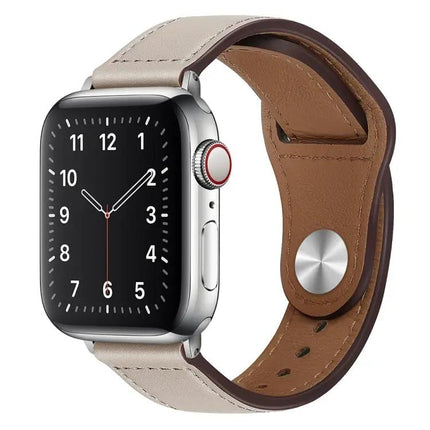 PU Leather Silver Buckle Band Apple Watch 38/40/41/42mm