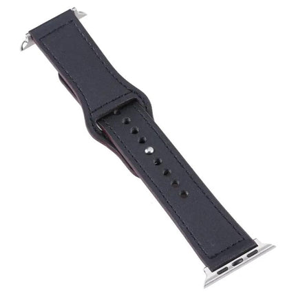 PU Leather Silver Buckle Band Apple Watch 38/40/41/42mm