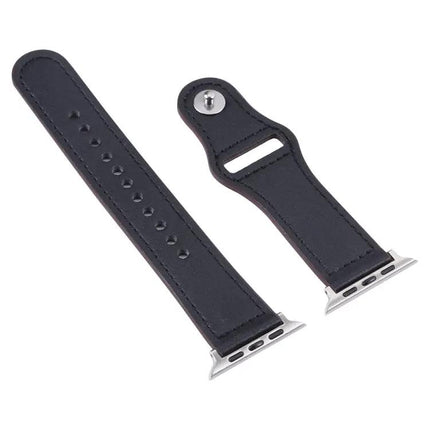 PU Leather Silver Buckle Band Apple Watch 38/40/41/42mm