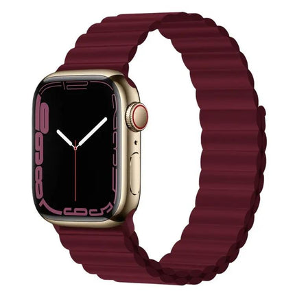 Silicone Magnetic Watch Band For Apple Watch 38-45mm