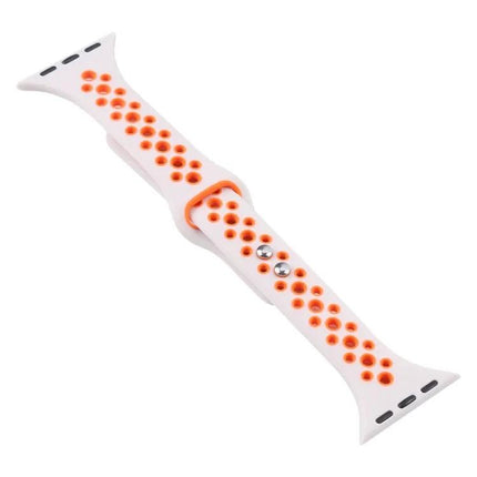 Double Pin Slim Leather Apple Watch Band Adjustable 38-45mm