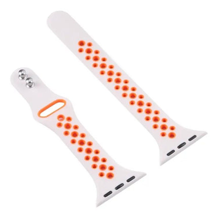 Double Pin Slim Leather Apple Watch Band Adjustable 38-45mm