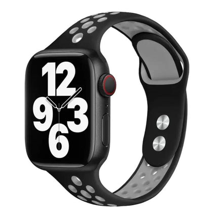 Double Pin Slim Leather Apple Watch Band Adjustable 38-45mm