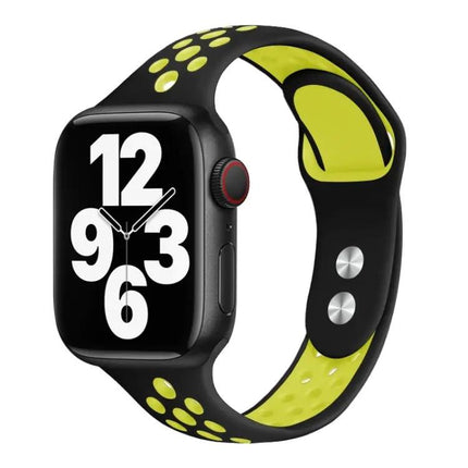 Double Pin Slim Leather Apple Watch Band Adjustable 38-45mm