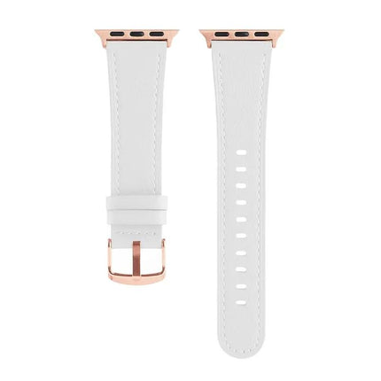 Genuine Leather Watch Band For Apple Watch 38-45mm Adjustable