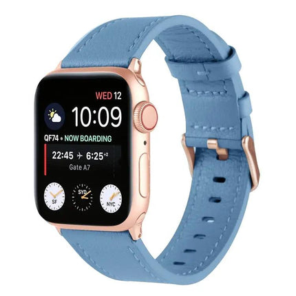 Genuine Leather Watch Band For Apple Watch 38-45mm Adjustable