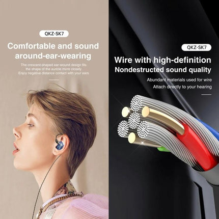 Wired In-Ear Earphones With Mic And 3.5mm Jack For Daily Use showing ergonomic earbuds, cable cross-section and 3.5mm jack