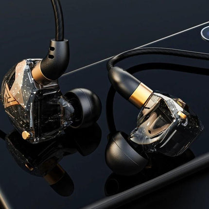 QKZ SK8 Wired In Ear Earphones With Mic For Jogging ergonomic in-ear design tangle-resistant cable for workouts