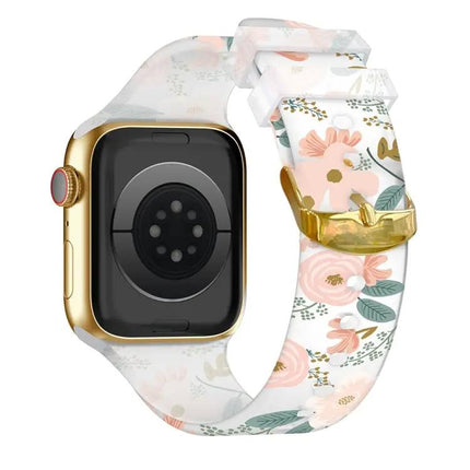 Transparent Square Buckle Apple Watch Band 38-45mm